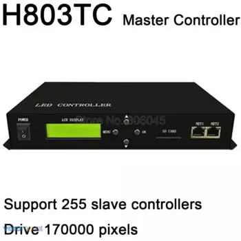 Светодиодный онлайн/Автономный главный контроллер H803TC работает с приводом ведомого контроллера H801RA или H801RC 170000 пикселей