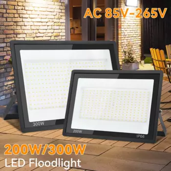 Светодиодный прожектор AC85V-265V 200 Вт 300 Вт отражатель высокой яркости уличный прожектор уличный фонарь светодиодный внешний настенный светильник для сада