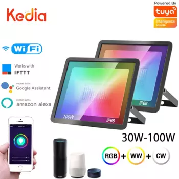 Светодиодный RGB-прожектор с Wi-Fi, 30/50/100 Вт, 220 В