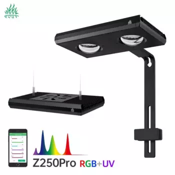Светодиодный RGB-прожектор WEEK AQUA Z250Pro, полный спектр, умное управление через приложение, восход и закат, для аквариума