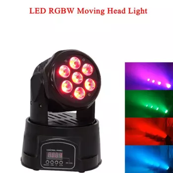 Светодиодный сценический прожектор DMX512, 4 в 1, 7x10 Вт, миниатюрное лазерное сценическое освещение для дискотеки, диджея, музыкального бара, вечеринки, KTV, ночной Светильник