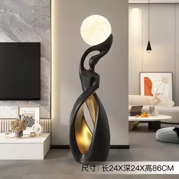 Светящаяся статуя из смолы для гостиной