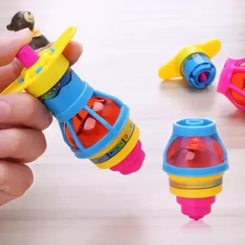 Светящаяся волчок со вспышкой, светящиеся волчки, игрушка, красочная игрушка для выброса сверху, мигающий светодиодный гироскоп, детские креативные игрушки