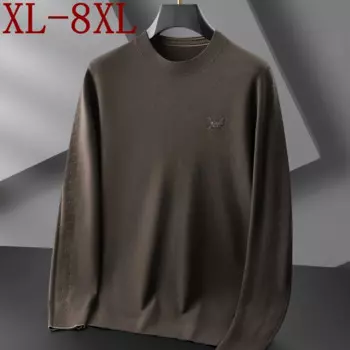 Свитер мужской шерстяной, 8XL/7XL/6XL, 2024