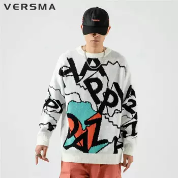 Свитер мужской, винтажный, с воротником рулон печати, в Корейском стиле, 5XL