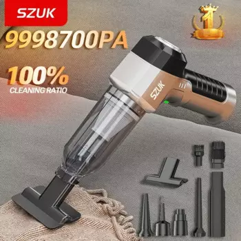 Вертикальный/ручной пылесос SZUK, 100 Вт, беспроводной, сухая уборка, пылесборник