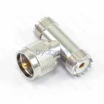T tyep one UHF штекер PL-259 на два UHF гнездо SO-239 RF адаптер-адаптер Наведите