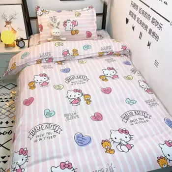 TAKARA TOMY Cute Kitty принцесса простыня студенческое общежитие односпальное одеяло комплект из трех предметов 1,2 м