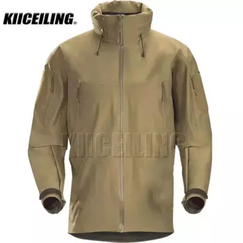 Тактическая куртка KIICEILING для мужчин, походная куртка, водонепроницаемая куртка с твердой оболочкой, ветрозащитная ветровка для охоты, мужская одежда