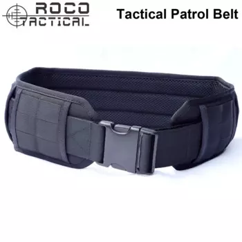 Тактический ремень ROCOTACTICAL с мягкой подкладкой для патрулирования, военный боевой ремень для страйкбола, армейский боевой ремень, ремень для оператора пистолета