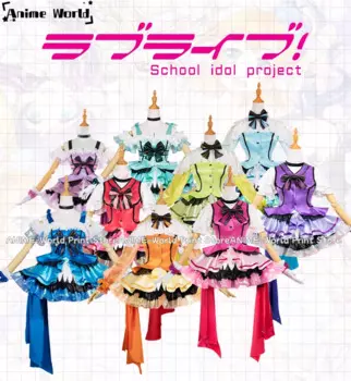 Таможенный Размер аниме COWOWO! Lovelive, Кира, ощущение или, Рин, Umi Hanayo, все члены, элегантное милое платье, SJ форма, косплей