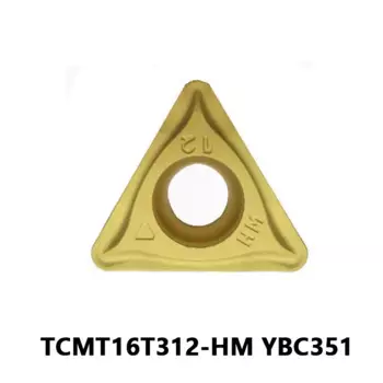 TCMT16 TCMT TCMT16T312 Оригинальные твердосплавные вставки Токарный станок Токарный инструмент TCMT16T312-HM YBC351 для резки стали