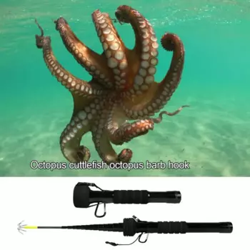 Телескопическая удочка Fish Gaff с крючком из нержавеющей стали с шестью когтями, рыболовный инструмент, рыболовное копье для соленой пресноводной лодки, льда