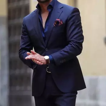 Темно-синие мужские костюмы Slim Fit, комплект из 2 предметов, свадебный смокинг для жениха, деловой мужской модный деловой пиджак с брюками, новинка 2022 года
