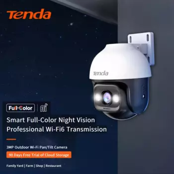 Tenda RH7L-WCAV 4-мегапиксельная уличная Wi-Fi камера с панорамированием/наклоном, камера POE встроенная 360-камера Wi-Fi, беспроводная 5-мегапиксельная ICR IP65