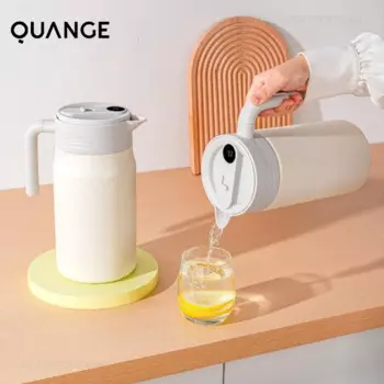 Теплоизоляционный чайник QUANGE, умный чайник из нержавеющей стали, 1800 мл