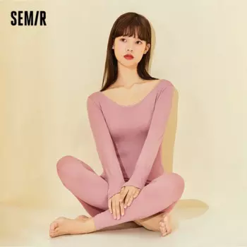 Термобелье Semir, Женская Базовая модная внутренняя одежда, Теплые Матовые утепленные весенние костюмы с длинными рукавами