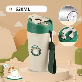 Термокружка Cartoon Cat 520/620 мл из нержавеющей стали