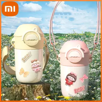 Термопот Xiaomi 316 из нержавеющей стали с теплоизоляцией, большая емкость, термокружки, соломенный термос, бутылка для воды, холодный и теплый