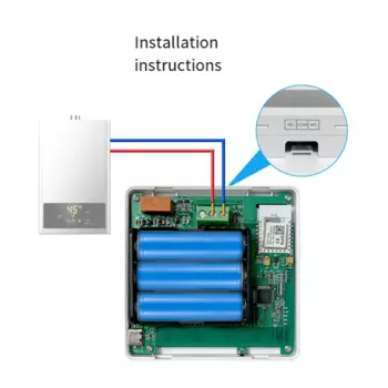 Термостат Tuya ZigBee с голосовым помощником, контроллер температуры для газового котла, работает от умного дома