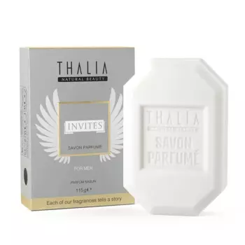 Thalia приглашает мужчин духовое мыло 115 г. Цитрусовое ароматизированное твердое мыло. Парфюмерное мыло.
