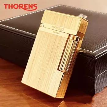 THORENS Langsheng керосиновая металлическая винтажная зажигалка, персонализированная латунная скульптура, шлифовальный круг, элитный мужской подарок