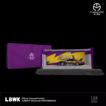 TimeMicro 1:64 LBWK S15 фиолетовая вспышка No23 литая модель автомобиля
