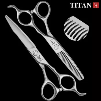 TITAN профессиональные парикмахерские ножницы парикмахерские стрижки филировочные 6,0 дюймов японские стальные парикмахерские ножницы vg10