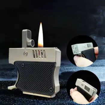 Титановая механическая керосиновая зажигалка, мужская полуавтоматическая зажигалка с эжектором, прикуриватель, крутая персонализированная коллекция, подарок