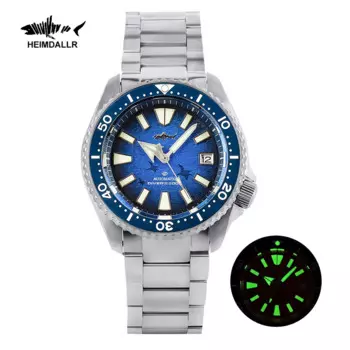 Титановые часы для дайвинга Heimdallr SKX007 NH35, автоматические часы с сапфировым стеклом 20 бар, водонепроницаемые суперсветящиеся Роскошные мужские часы C3