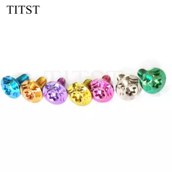 Титановый винт TITST высокого качества M6x15, титановый винт GR5 TC4, стандартная титановая застежка (один лот = 10 шт.)