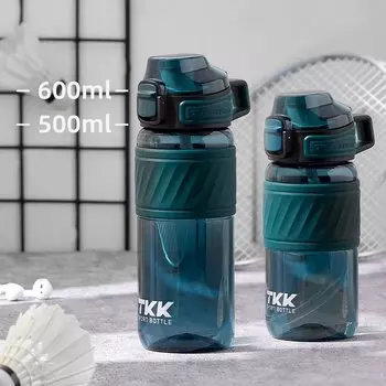 TKK Спортивная Бутылка Для Воды 500/600 Мл, Герметичная Пластиковая Чашка Из Тритана Без BPA Для Школьников