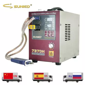 Точечный сварочный аппарат SUNKKO 737DH для аккумуляторной сварки 18650 кВт с индукционной задержкой и автоматическим импульсом
