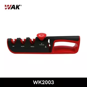 Точилка для ножей WAK 5 в 1 черный красный