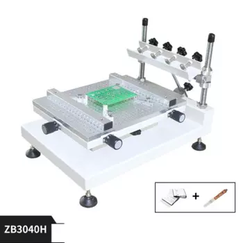 Точная ручная трафаретная печатная станция ZB3040H печатная плата паяльная паста SMT паяльная паста принтер 300x400 мм Рабочий стол