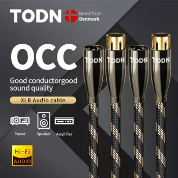 TODN 6N OCC медный нейлоновый плетеный кабель XLR «папа-мама» M/F 3-контактный удлинительный кабель для микрофонного микшера