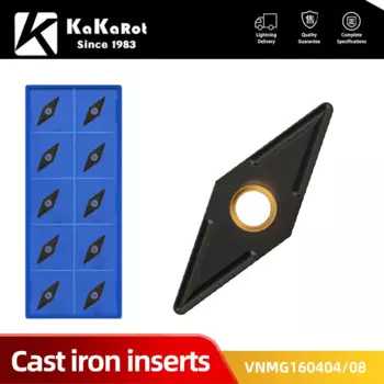 Токарная пластина из карбида чугуна VNMG160404 UC5115 VNMG160408, 10 шт.
