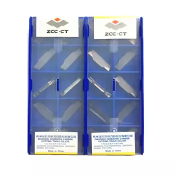 Токарный резец YBG302 ZTGD0404 MG ZTFD0303, карбидные вставки для токарного станка с ЧПУ, пазовочный инструмент для стали, 10 шт