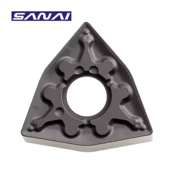 Токарный станок SANAI, твердосплавная вставка для токарного станка, из нержавеющей стали, WNMG060404, WNMG060408