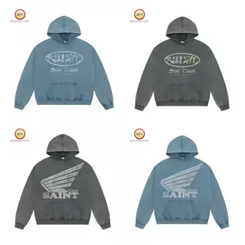 Толстовка 24ss Мужская/женская с капюшоном и принтом