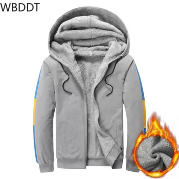 Толстовка мужская флисовая с капюшоном, на зиму, 4XL