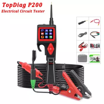 Topdiag P200 Power Probe Автомобильный тестер электрических цепей 9 В-30 В Реле аккумулятора Инжектор Активационный комплект диагностических инструментов для транспортных средств