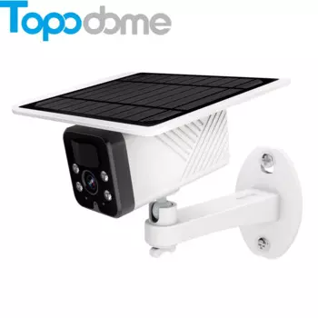 Topodome 2MP Wi-Fi SD-карта 3G/4G SIM Голосовой домофон Солнечная панель Низкая мощность батареи Цвет ночного видения Водонепроницаемая уличная IP-камера