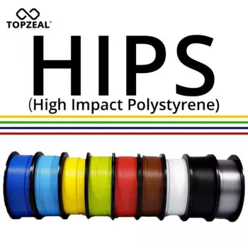 TOPZEAL HIPS нить 3D печатный материал 1 кг 1,75 мм HIPS пластик для 3D принтера размерная точность +/-0,02 мм