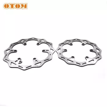 Тормозные диски OTOM для мотоцикла 260 мм/220 мм, передние и задние тормозные диски с 6 отверстиями, стальной диск для KTM HUSQVARNA HUSABERG GASGAS SXF EXC TE FE MCF
