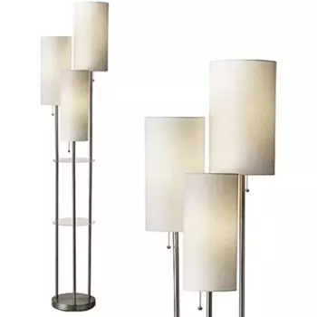 Торшер Trio, 68,00x14,00x11,70 дюйма, матовая сталь
