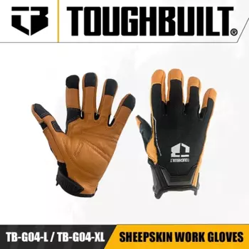 TOUGHBUILT TB-G04-L / TB-G04-XL Рабочие перчатки из овчины Защита рук Аксессуары для электроинструментов