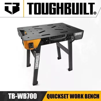 TOUGHBUILT TB-WB700 Рабочий стол QuickSet Быстроскладной стол для торцовочной пилы Многофункциональный портативный рабочий стол для обслуживания