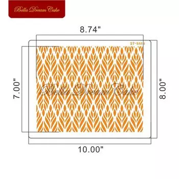 Трафарет для торта Flower/Round/Waves Pattern