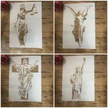 Трафареты для рисования 4 шт.